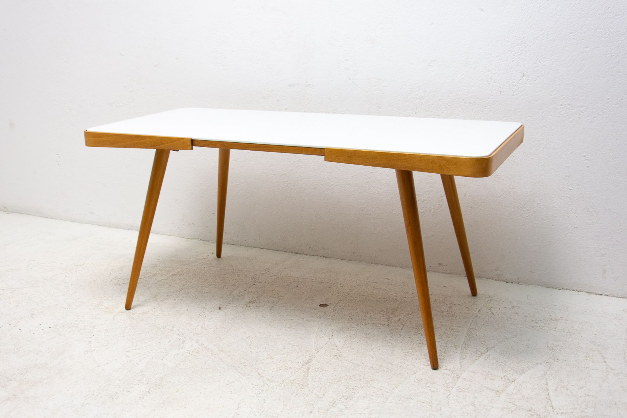 Opaxite glass coffee table, 1960´s, Czechoslovakia