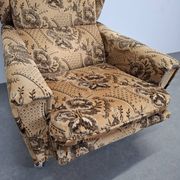 Mid-Century Czechoslovak Plush Wingback Recliner Chair, 1970s