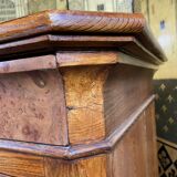 Louis Philippe period dresser in walnut ronce and solid ash