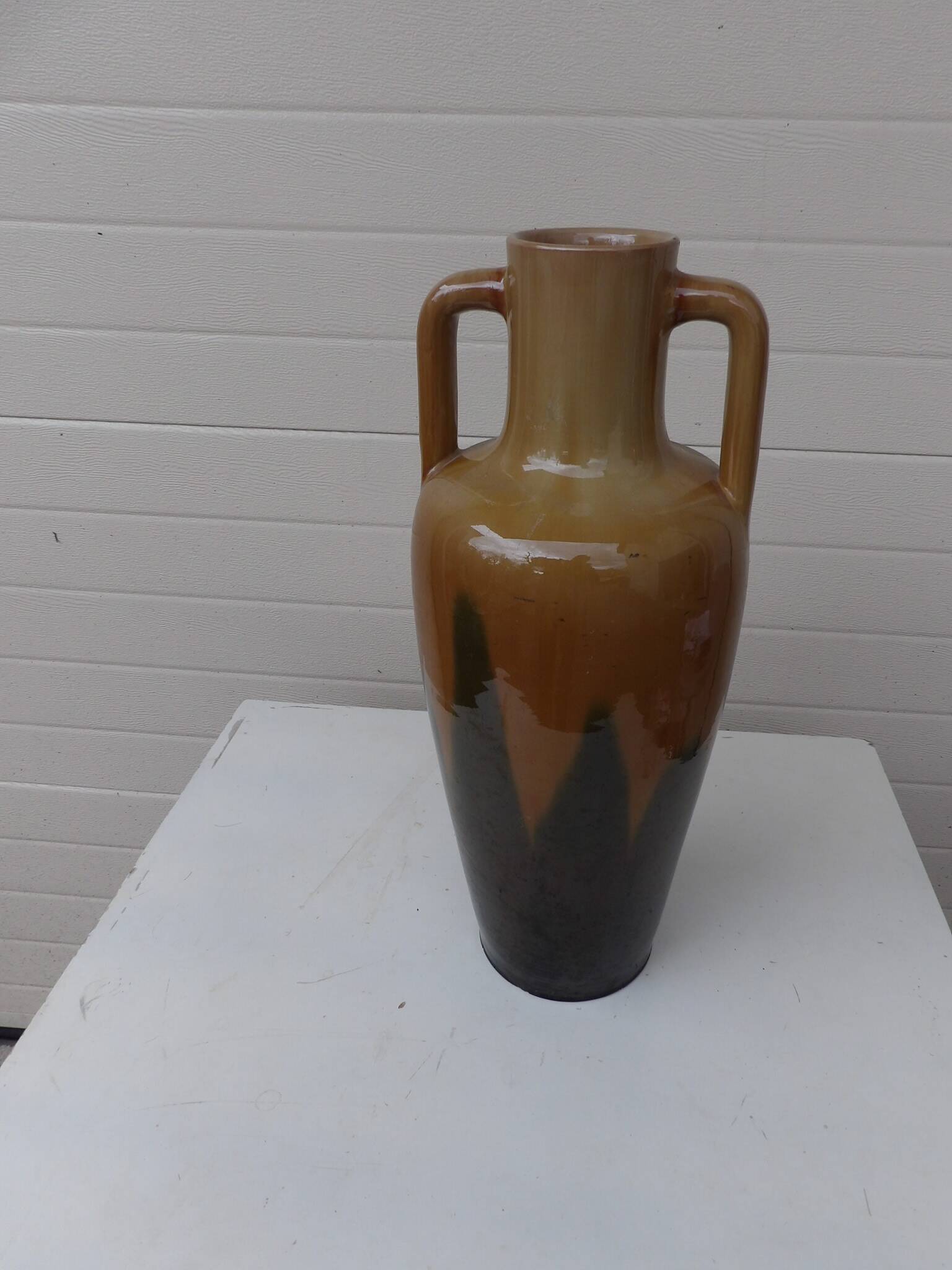 Large handled vase