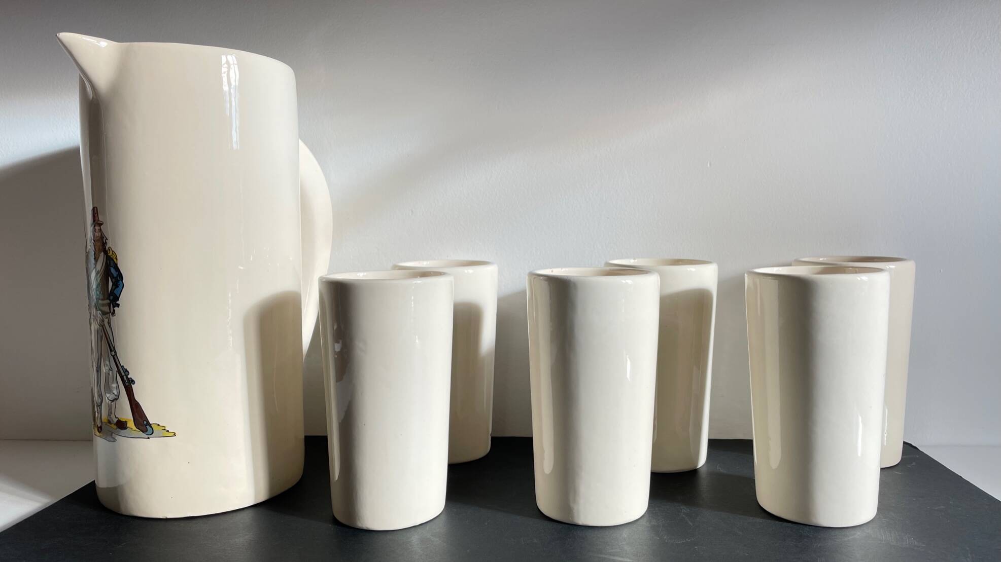 Vintage ceramic orangeade set
