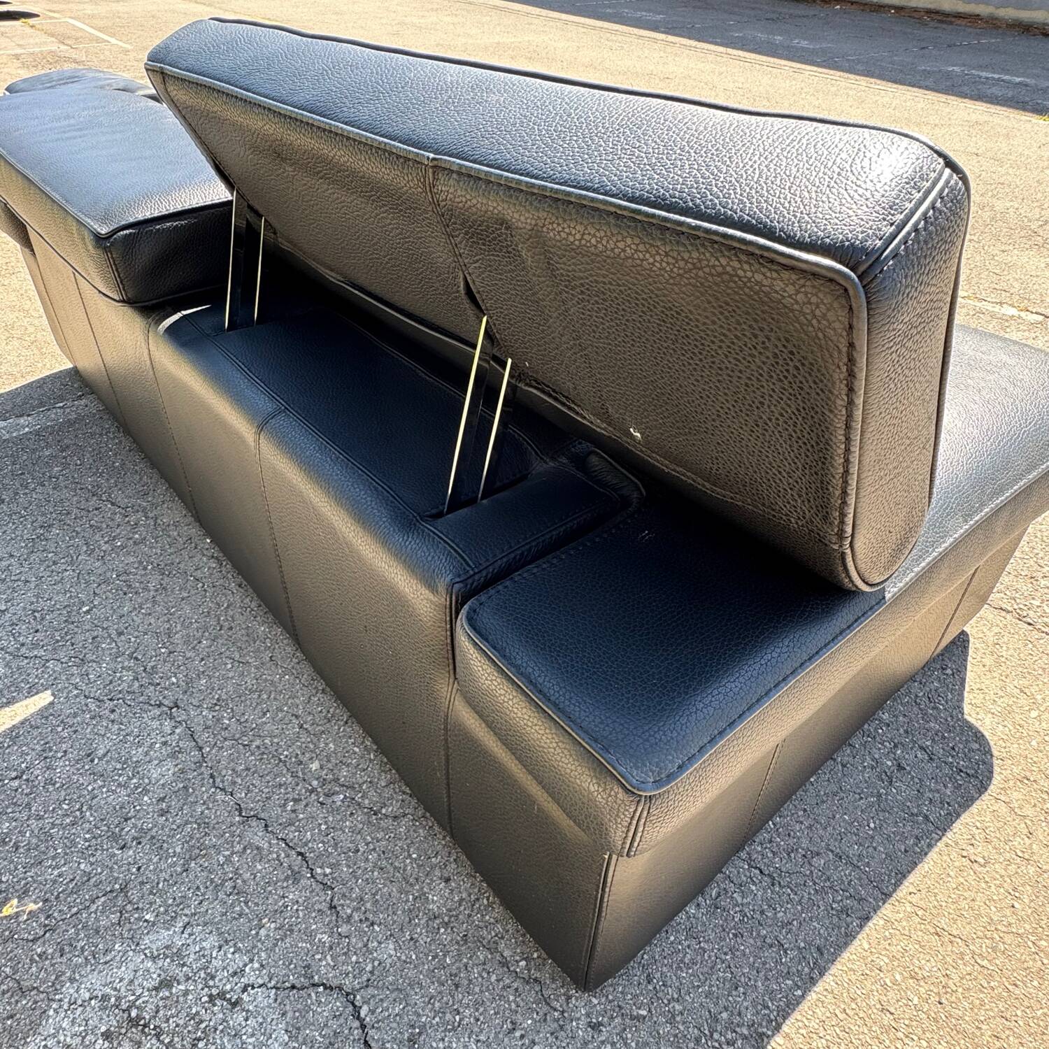 Sofa Roche Bobois black leather