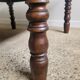 Wooden coffee table with turned legs