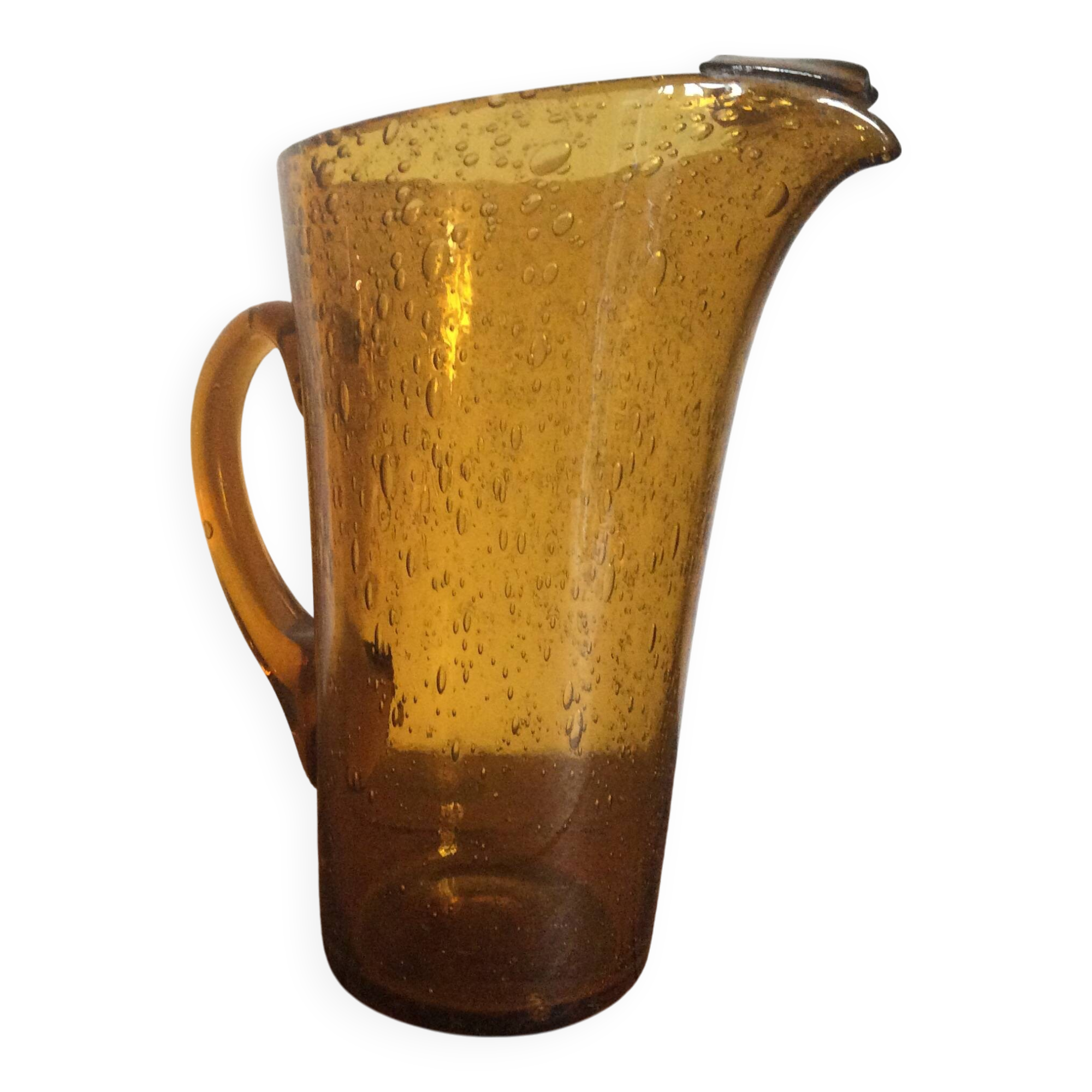 Pichet en verre bullè