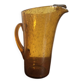 Bubble glass pitcher