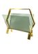 Modern brass magazine rack,  Italy 1970