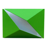 Wall lamp shape vintage origami