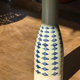Large ceramic vase — blue pattern