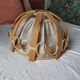 Suspension bois et rotin vintage