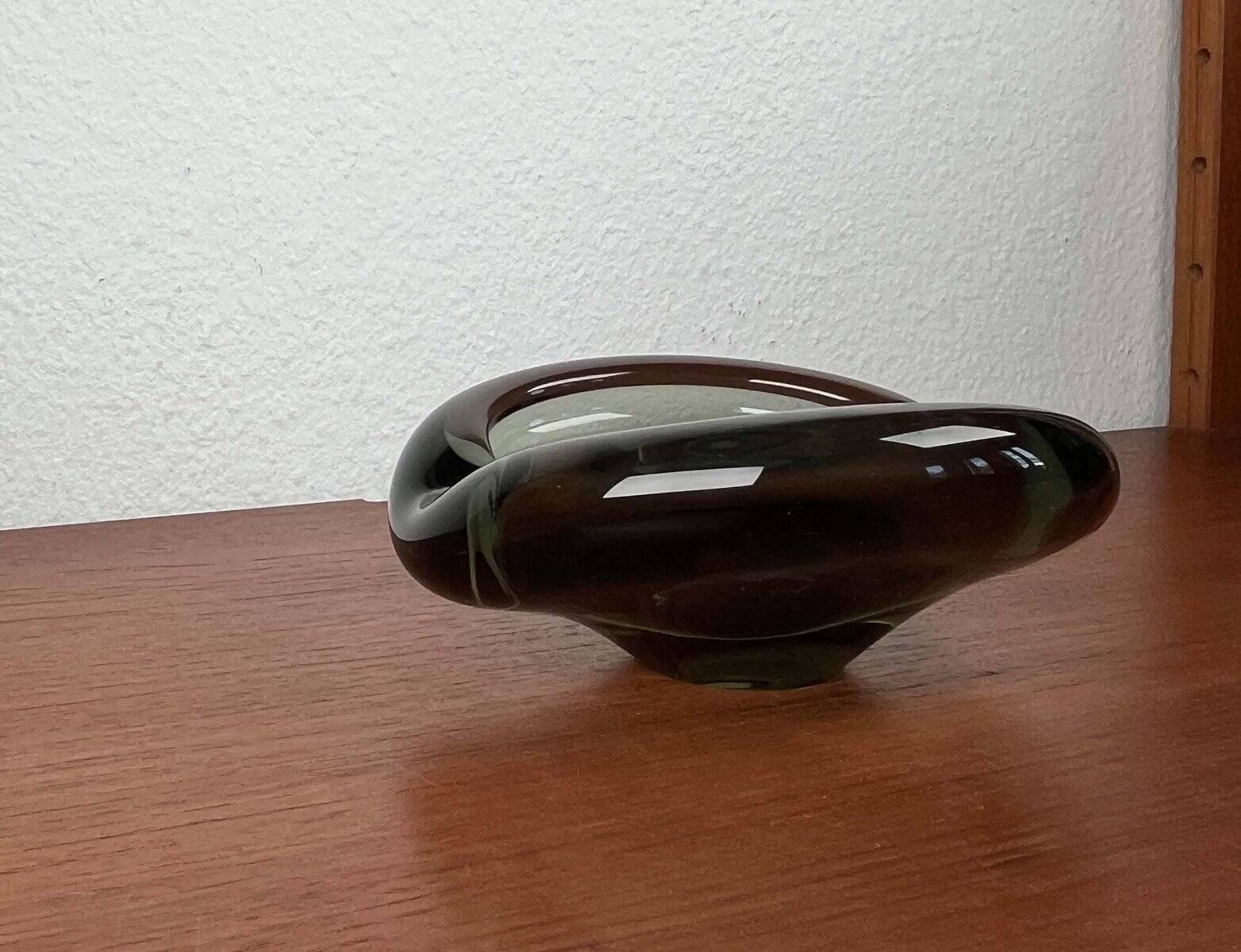 Mid-Century Danish Glass Ashtray by Per Lütken for Holmegaard, 1962