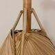 Uchiwa pendant light, in the style of Ingo Maurer, 1970s