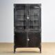 armoire médicale polie, années 1970