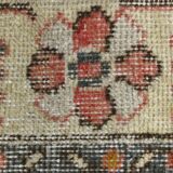 3x9 Vintage All-Over Floral Red Turkish Runner Rug, 92x286Cm