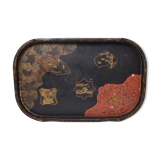 Japan - Antique lacquered wooden top