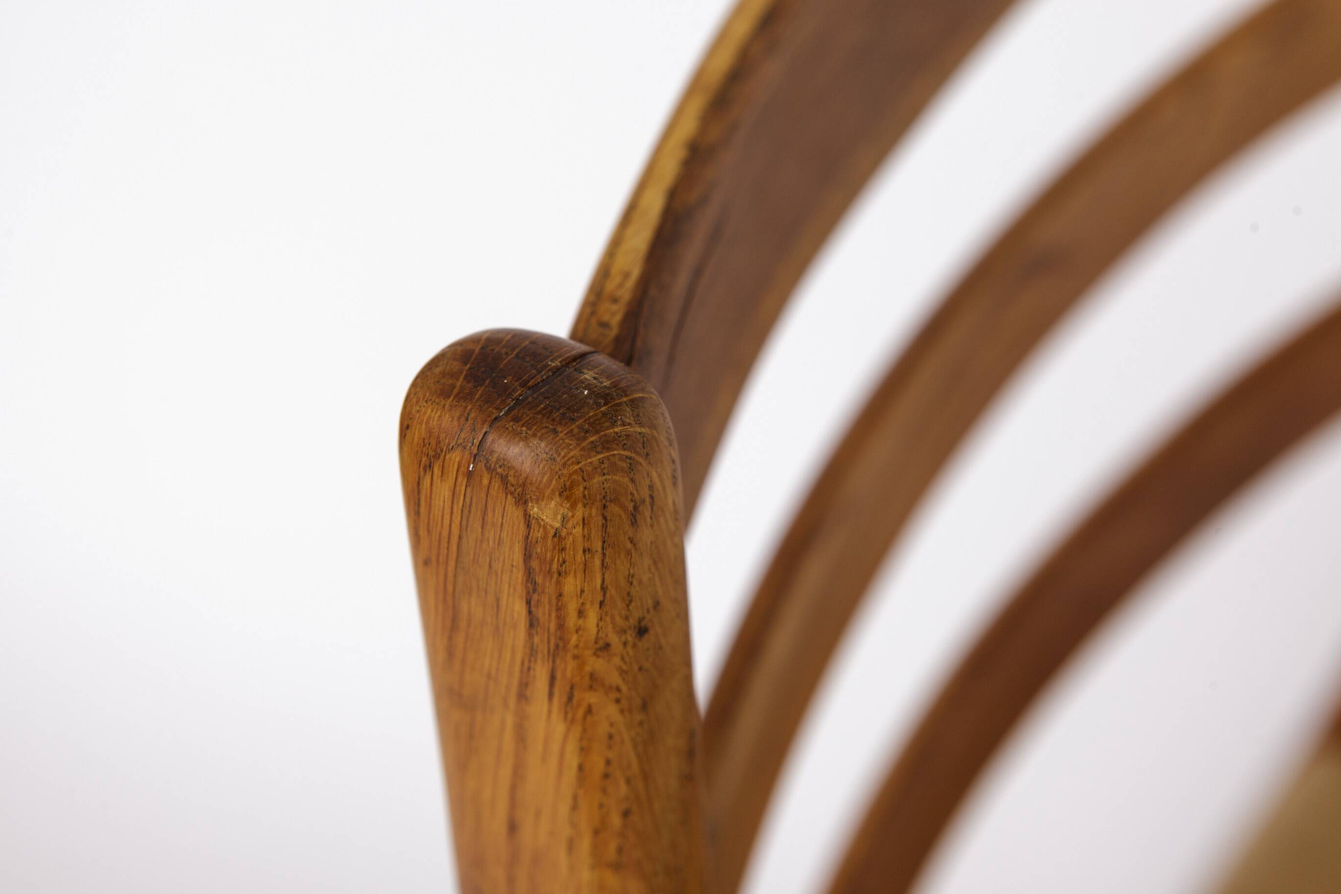 4 Vintage Swedish Oak Chairs | Alb Johansson & Söner | 1960s | One Repaired