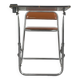 Pupitre pliable écolier vintage assise en similicuir