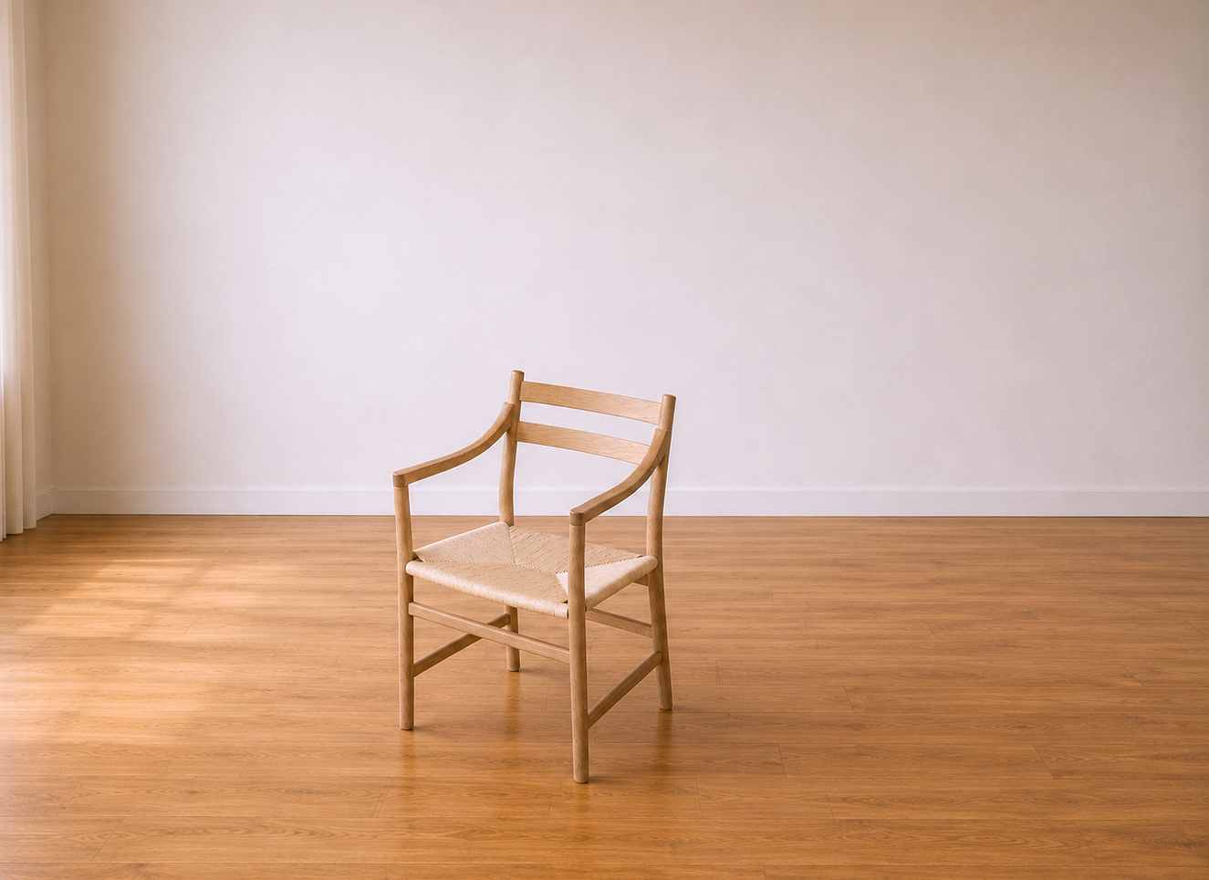 Ensemble de 6 chaises de salle à manger modèle CH46 et CH47 par Hans J. Wegner