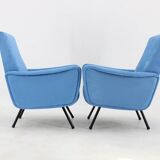 1960s Pair of Restored Italian Armchairs