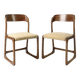 Paire de chaises traîneau Baumann