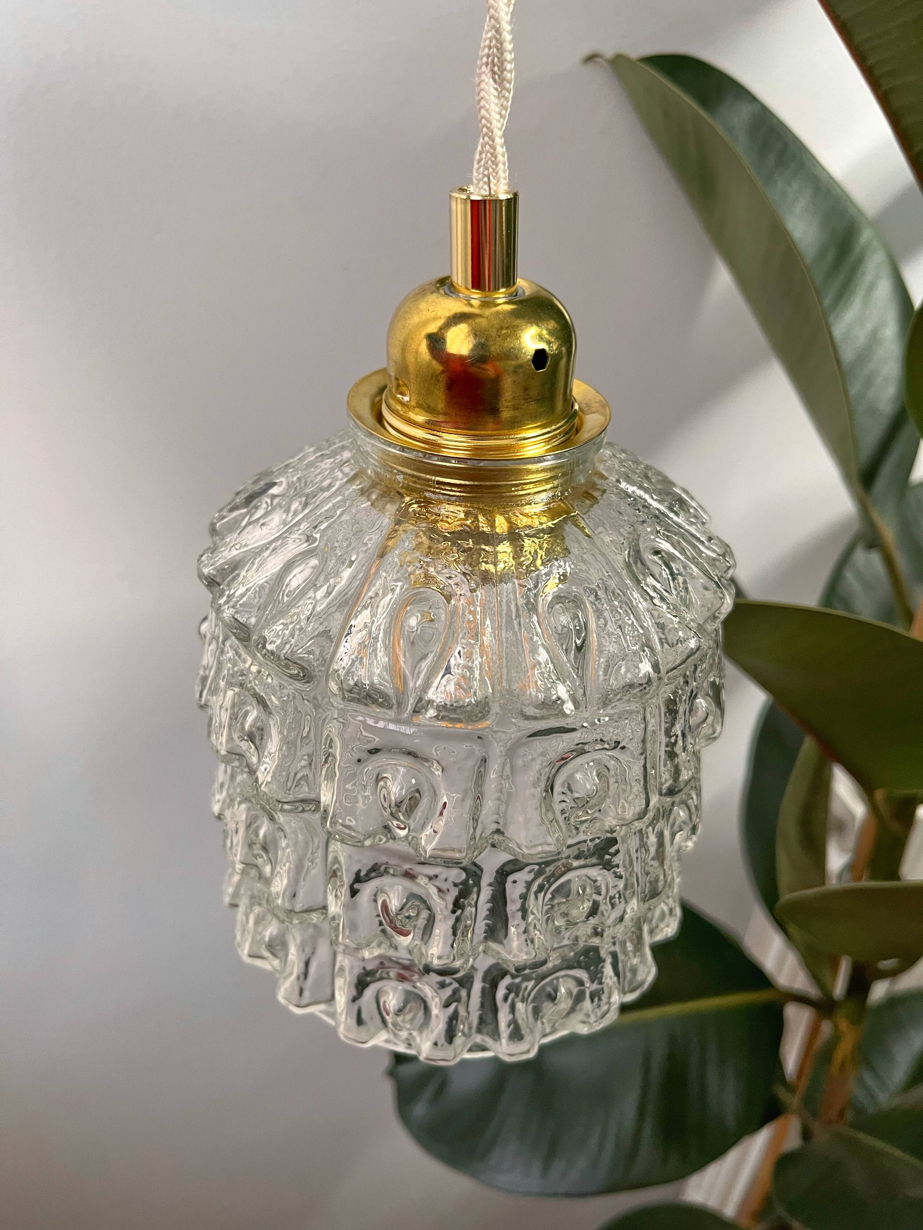 Bubble glass pendant lamp Bella model