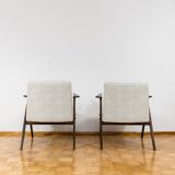 Customizable Pair Of Restored Mid Century "Bunny" Armchairs, 1970's