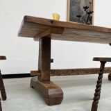 Monastery farm table in oak 1900