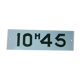 Plaque émaillée et peinte "10h45"