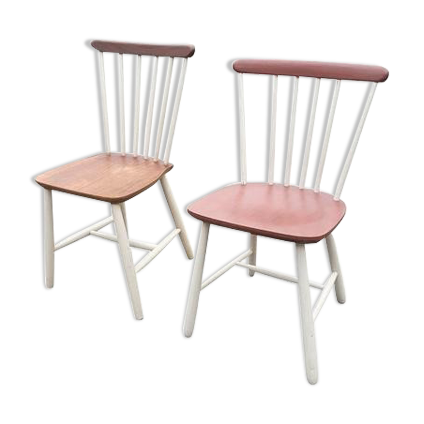 Set of 2 vintage bar chairs