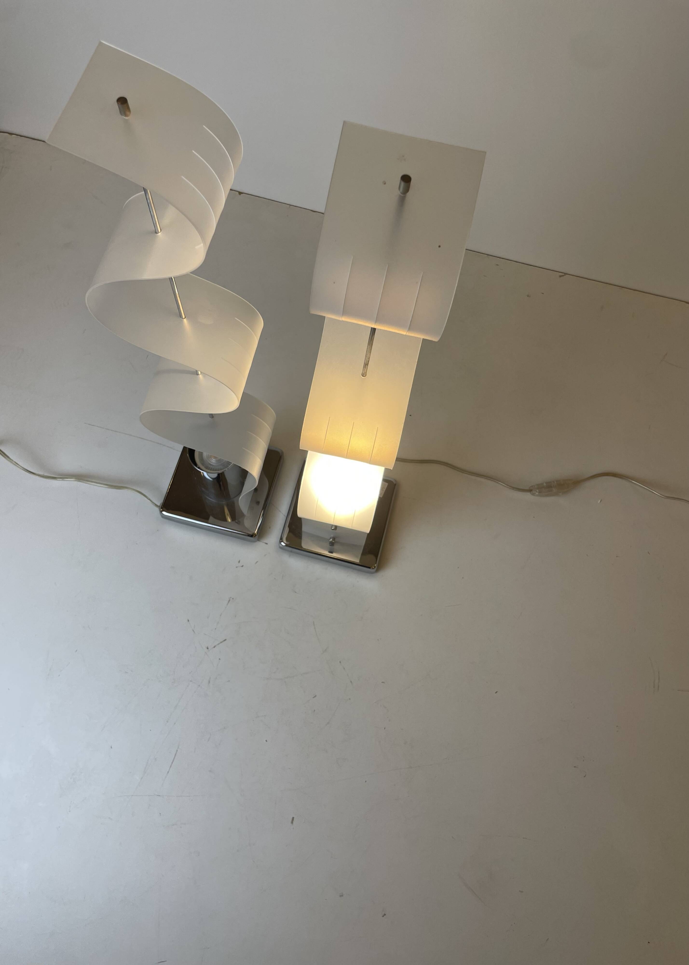 Pair of Late Modernist Table Lamps, 1990s~2000s