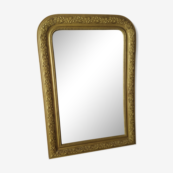 Miroir Louis Philippe doré 88x61cm