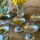 Lot de 6 coupes à dessert vintage en inox