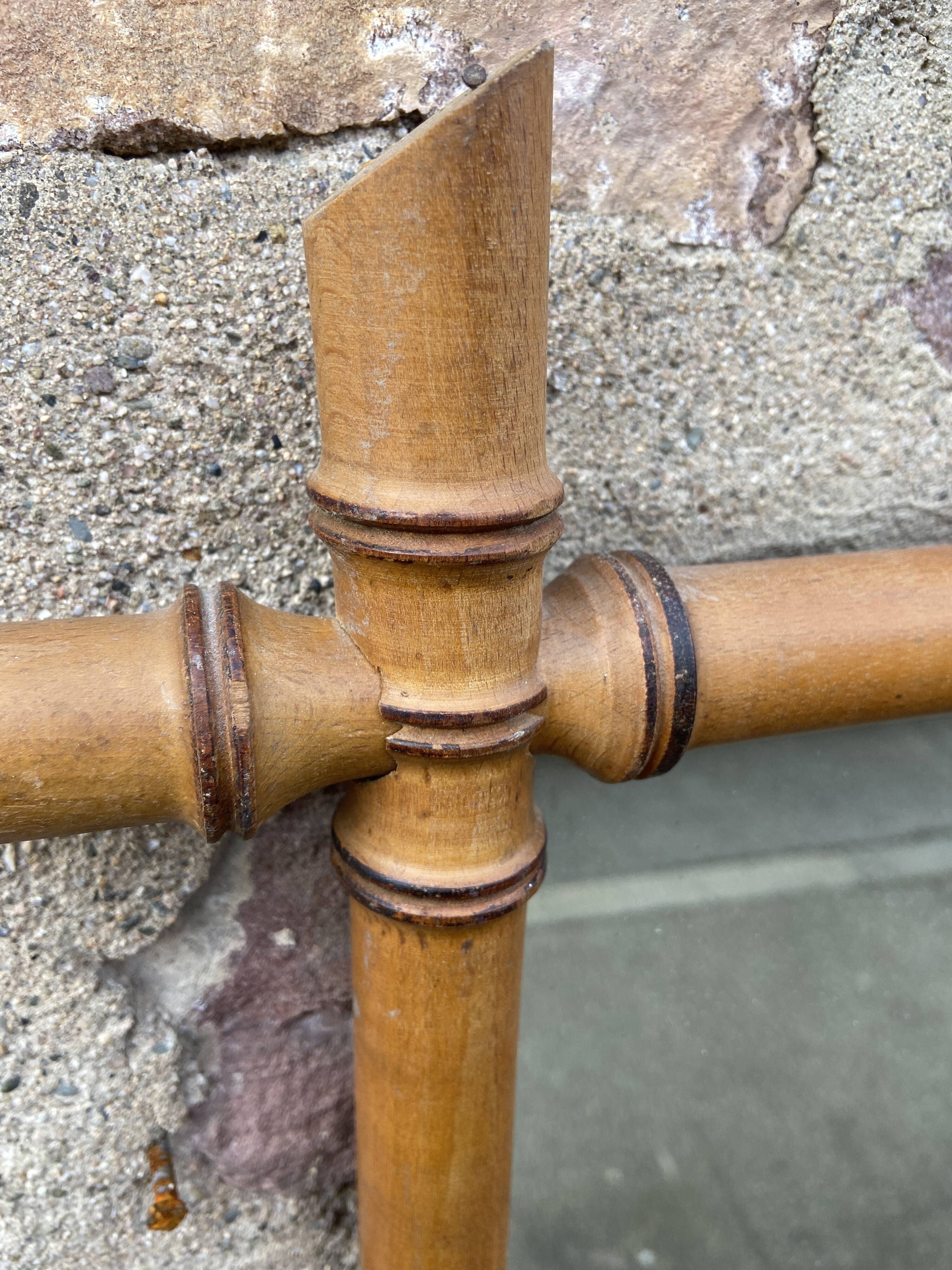 vintage bamboo mirror