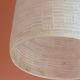 Vintage 1950 glass cylinder pendant light