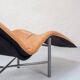 Vintage IKEA Skye Lounger Easy Chair Leather 90s