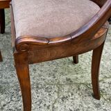 Pair of Empire style gondola chairs