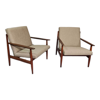Ensemble de deux fauteuils Ton Tchécoslovaquie des années 1960