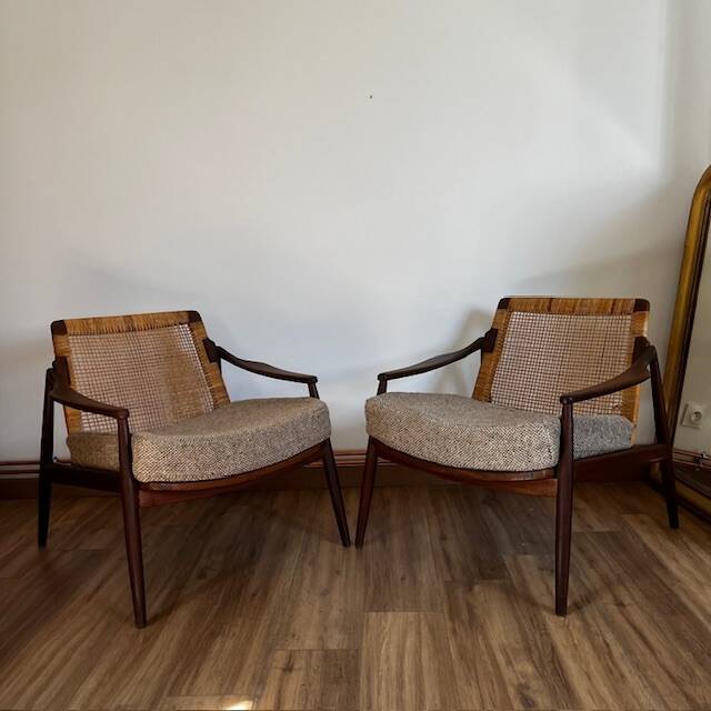 Pair of armchairs by Hartmut Lohmeyer, Wilkhahn, Germany 1960