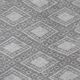 Tapis gris ethnique fait main  152x200cm