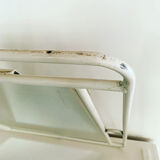 White vintage mirror