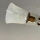Venetian chandelier in colorless and white murano glass, venini circa 1940