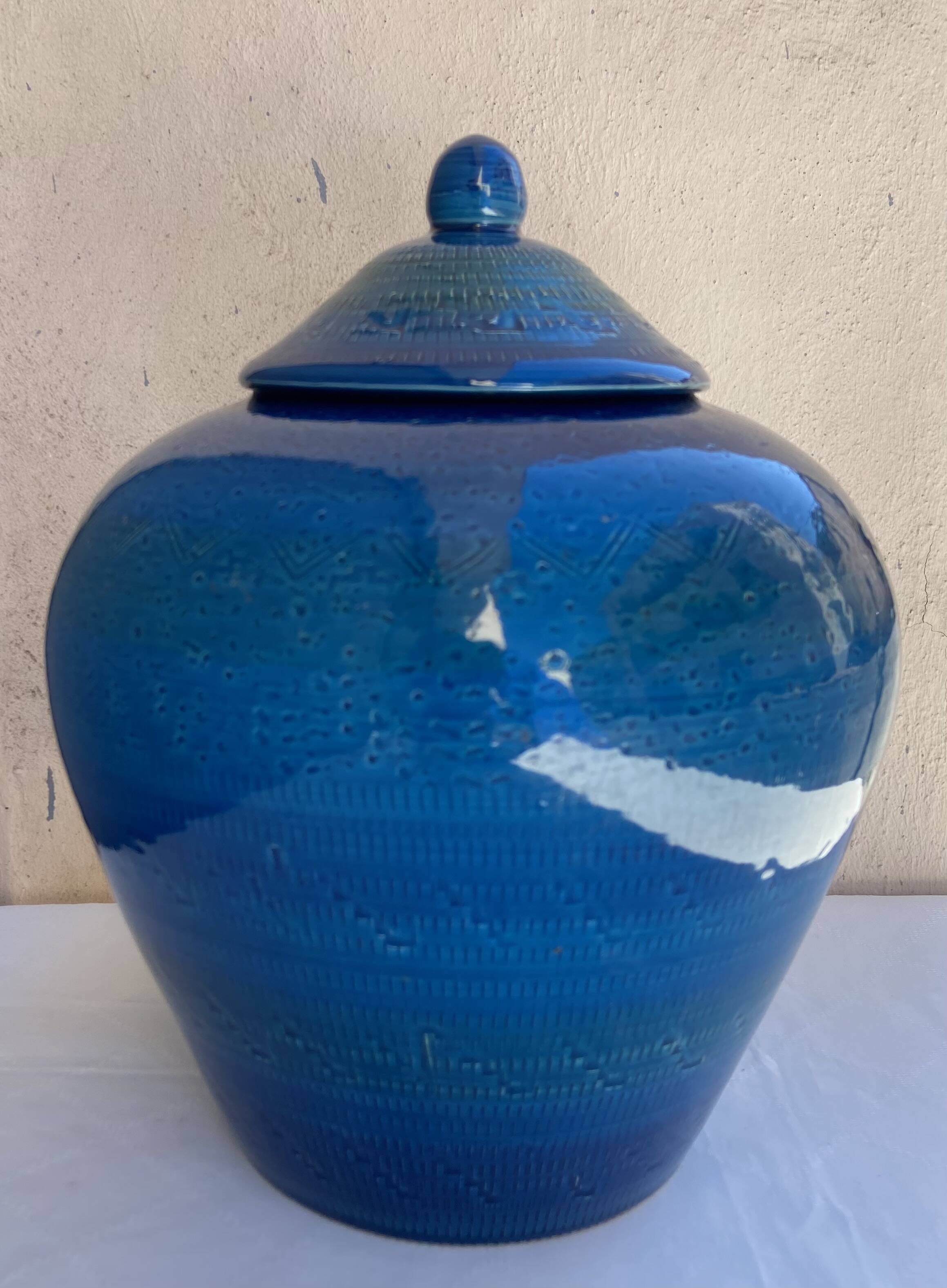 Bitossi ceramic lidded pot