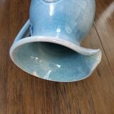 Terracotta pitcher signed Bernard and Geneviève Blanc, Poteries du Queyras