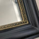 Louis Philippe mirror in black and gold