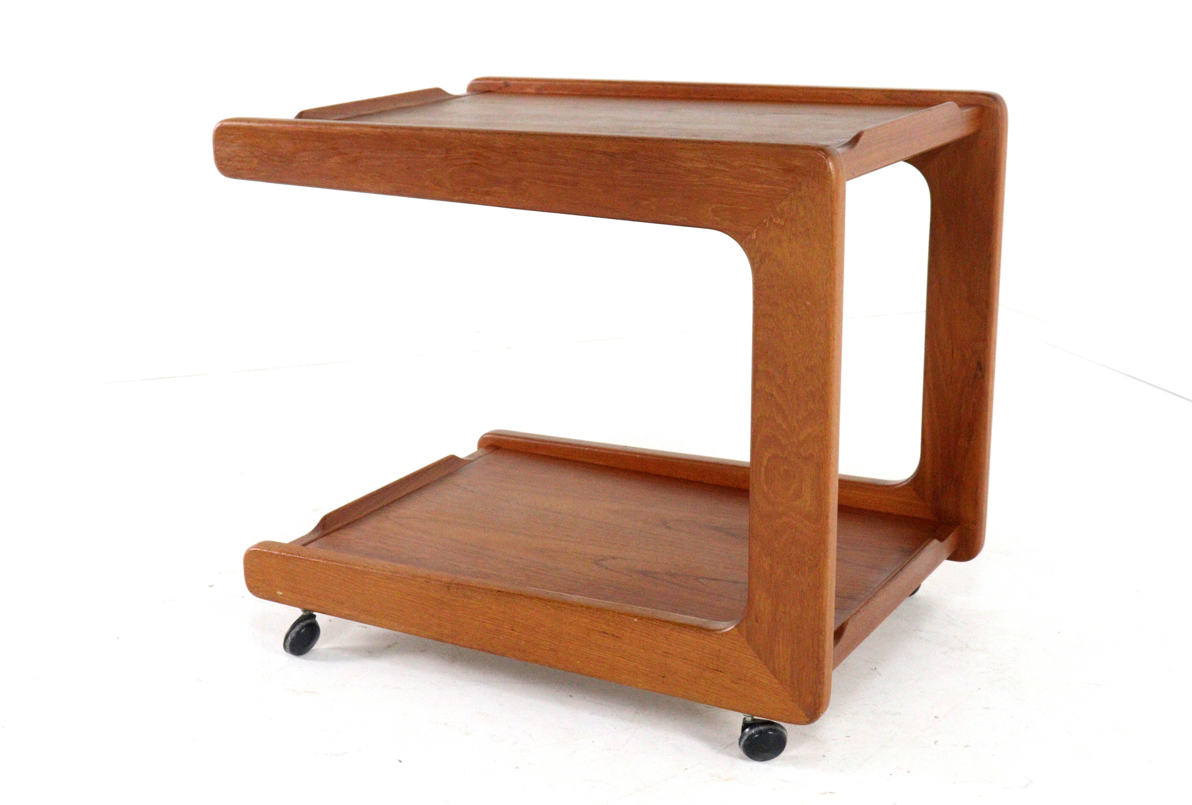 Danish design teak trolley - mid century modern