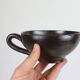Set of 2 sandstone cups, artisanal pottery, vintage, 1980