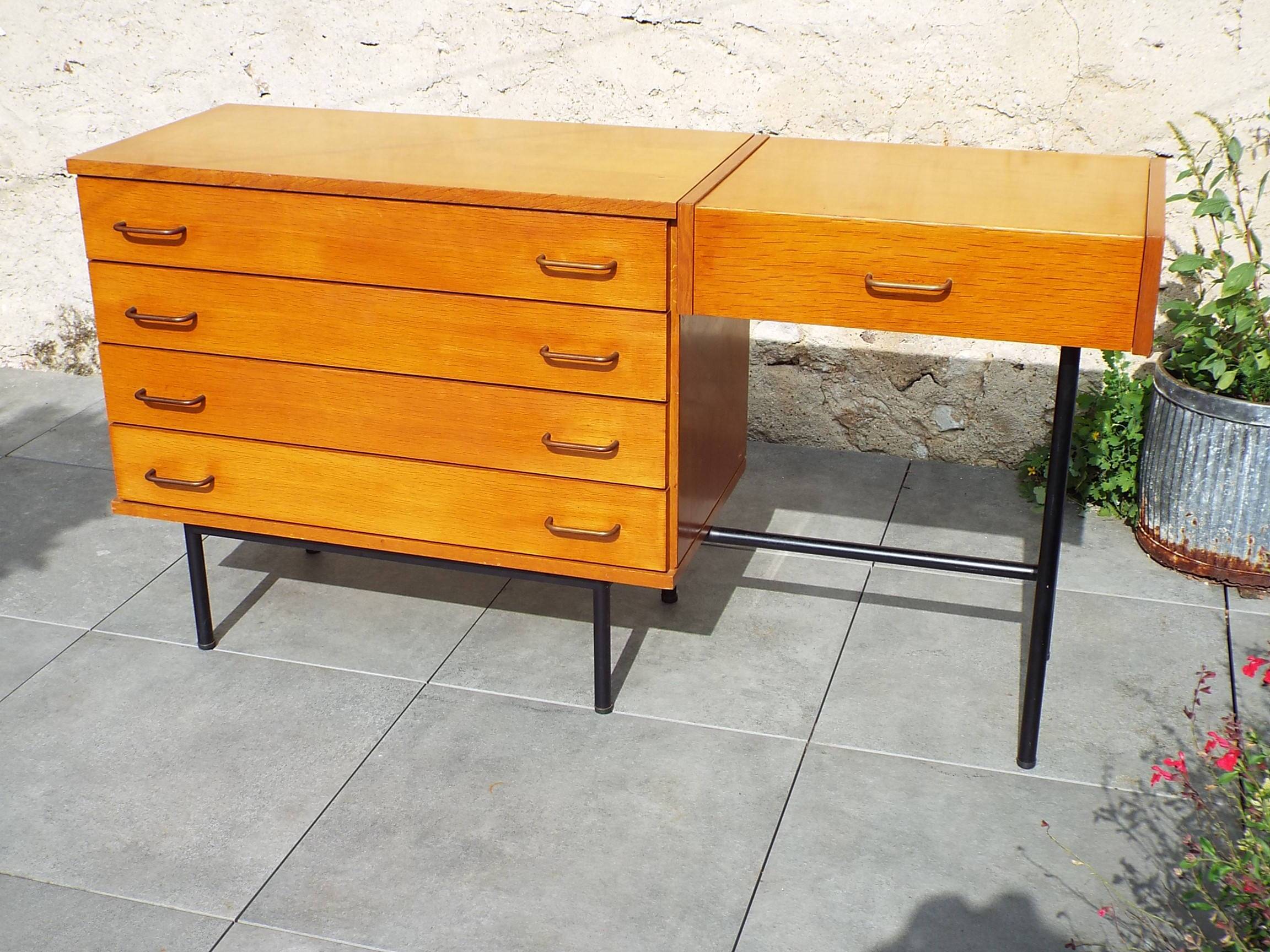 60s dressing table chest of drawers