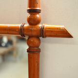 Pair of mirrors called carved wooden bamboo, France, circa 1930