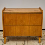 Armoire à literie vintage des années 1960, Tchécoslovaquie
