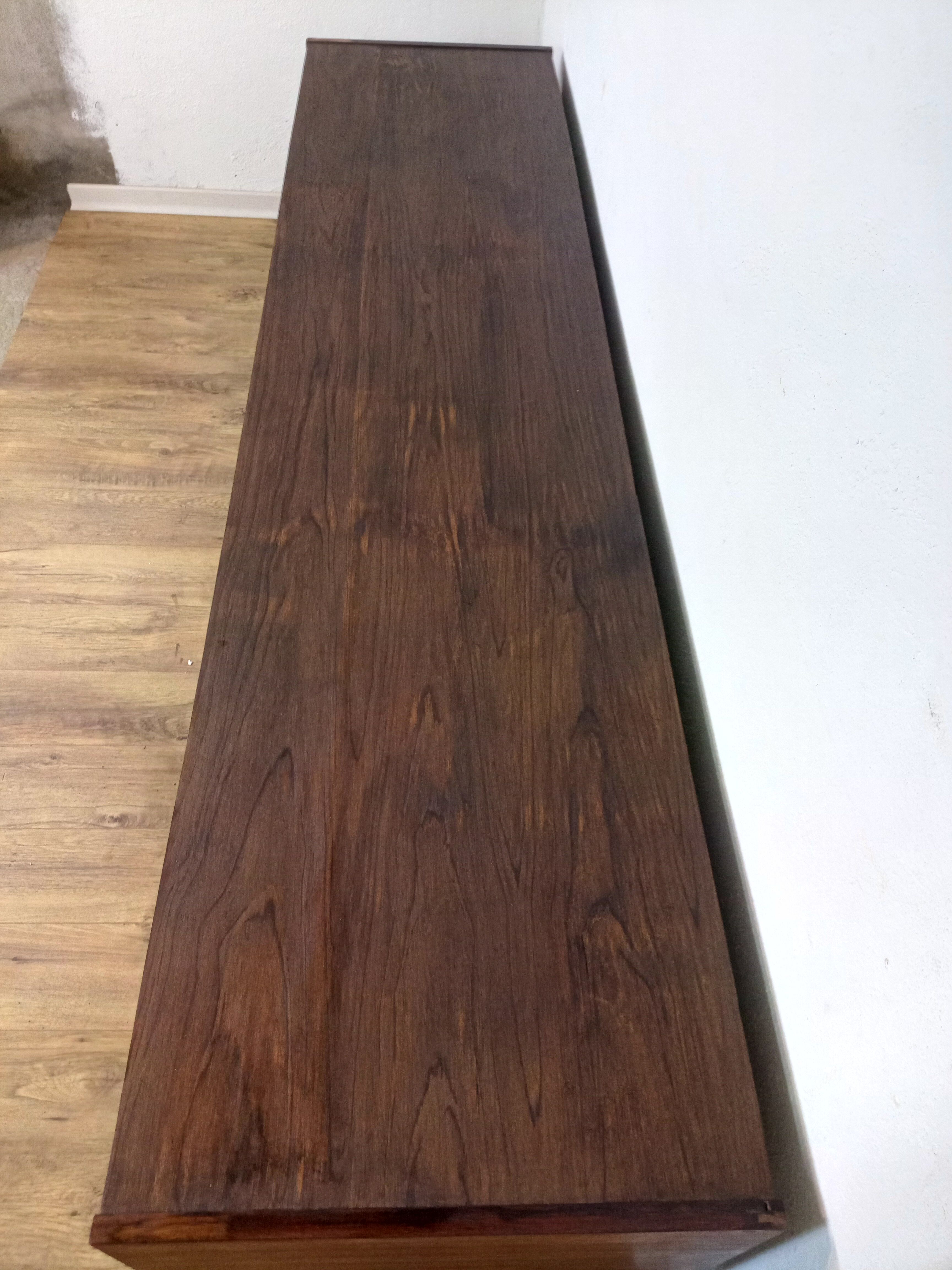 Scandinavian teak and rosewood sideboard