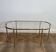 Oblong Coffee Table in Brass and Glass, by Maison Baguès, 1960s.